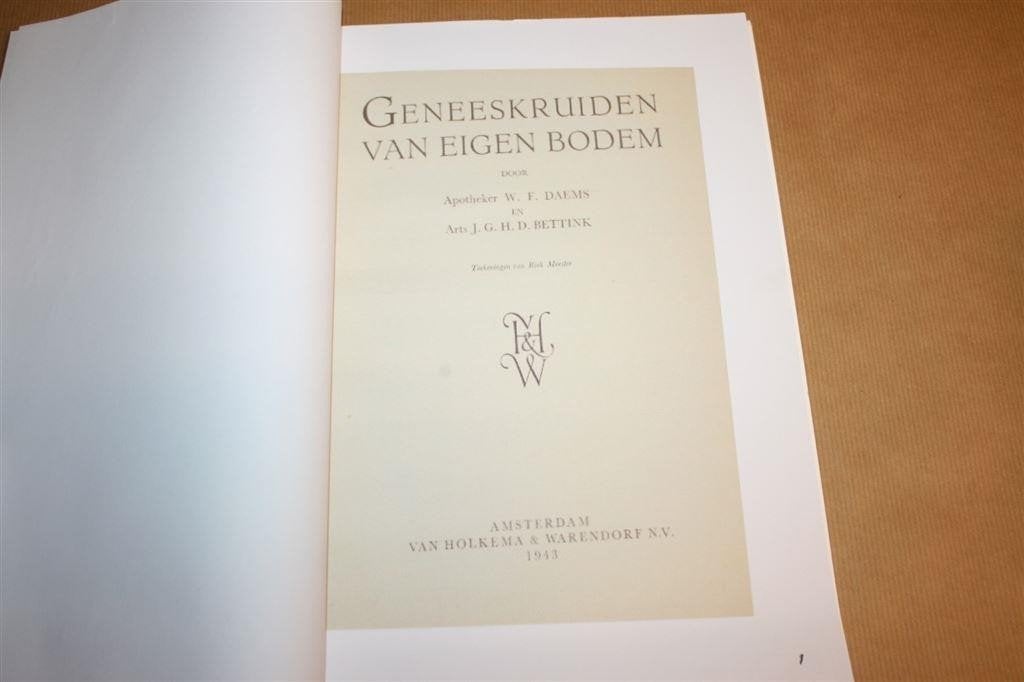Geneeskruiden van Eigen Bodem — Eigen Herdruk 1943, Ophalen of Verzenden, Gelezen, Overige onderwerpen, Achtergrond en Informatie