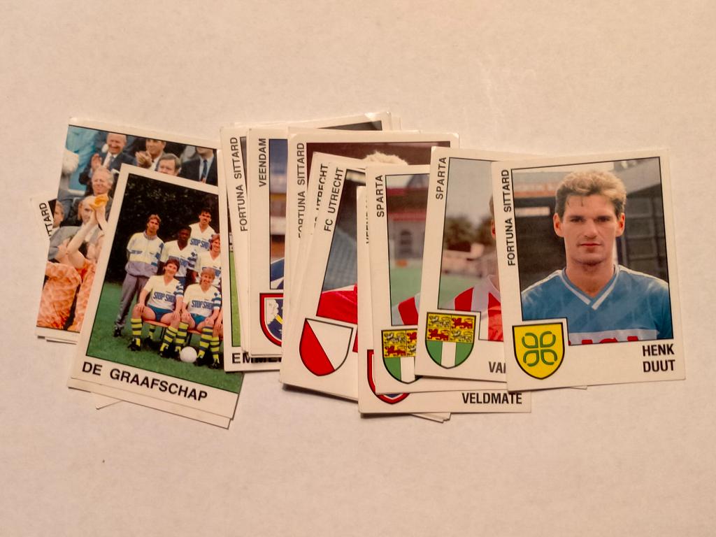 Panini 89 1989 voetbal vintage sport plaatjes kaartjes RARE, Verzenden, Gebruikt, Meerdere kaarten