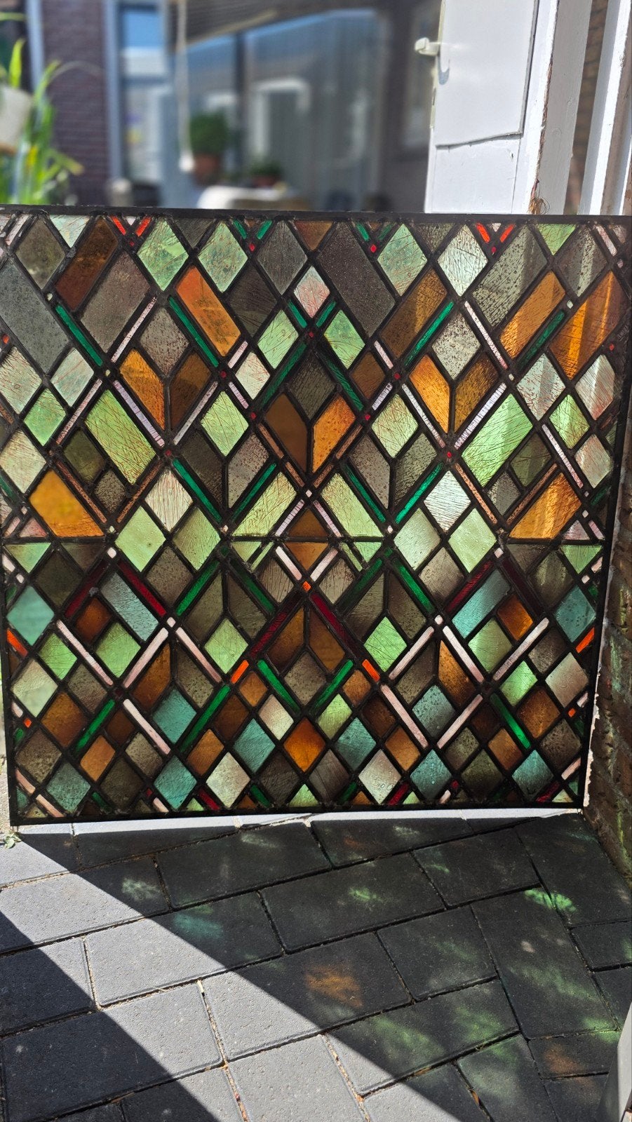 heel mooie glas in lood werken ..alles in 1 koop of in stukk, Doe-het-zelf en Verbouw, Glas in lood, 80 tot 120 cm, Ophalen of Verzenden