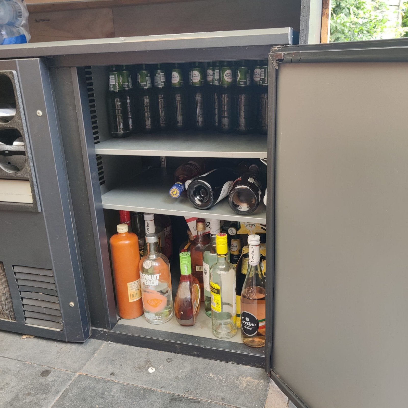 Gamko koeling met flessennest. Met bar en barkrukken, Ophalen, Minder dan 85 cm, 200 liter of meer, 60 cm of meer