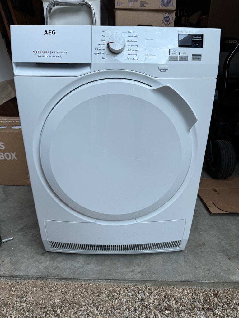 WASDROGER AEG 7000 series, Witgoed en Apparatuur, Wasdrogers, Ophalen, 6 tot 8 kg, Gebruikt, Minder dan 85 cm
