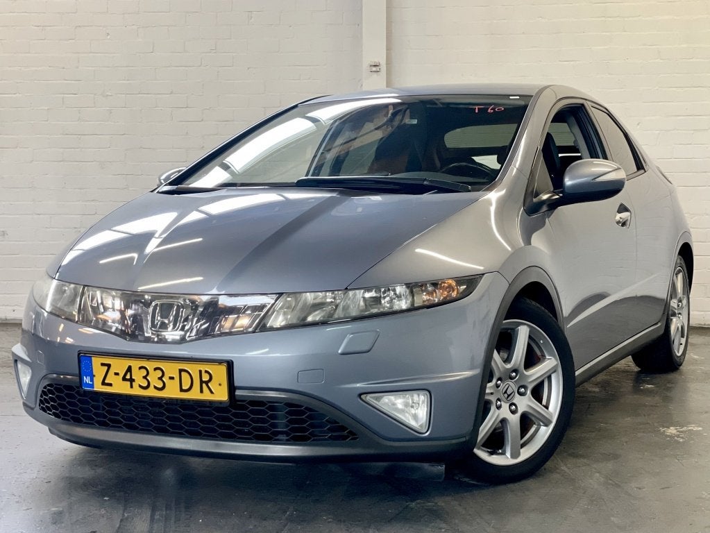 Honda Civic 1.8 Comfort |Clima |Navi |CruiseC |StartKnop, Auto's, Honda, Gebruikt, 4 cilinders, Blauw, Startonderbreker