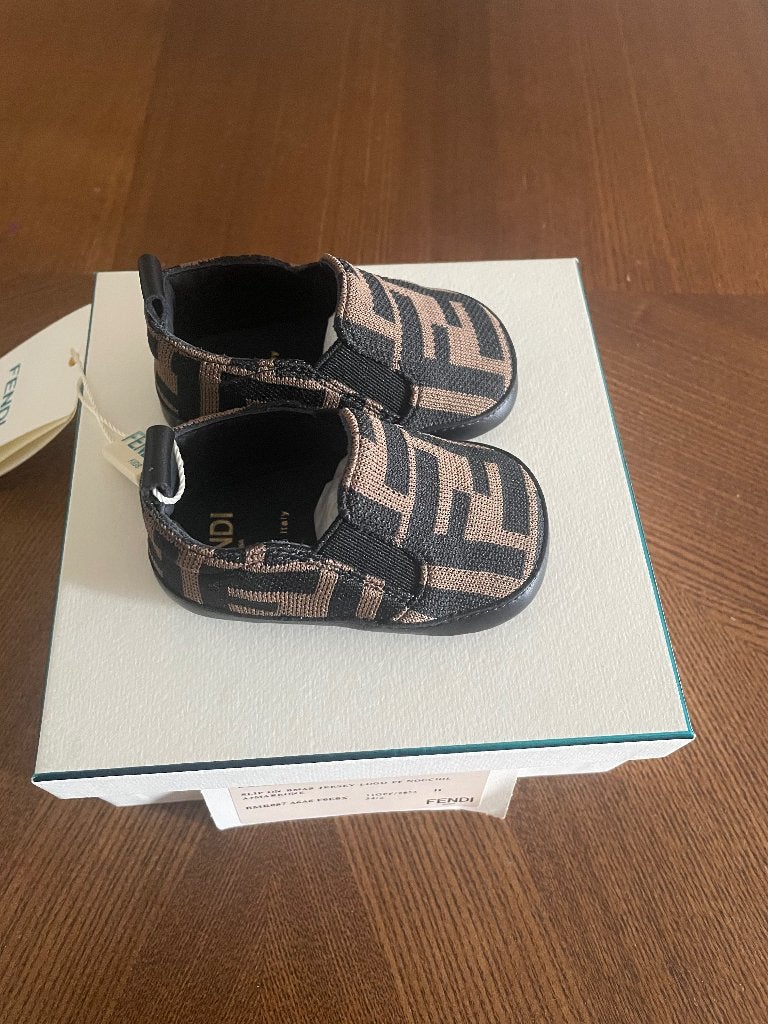 Fendi FF Slip-on baby schoenen 18, Schoentjes, Jongetje of Meisje, Fendi, Nieuw