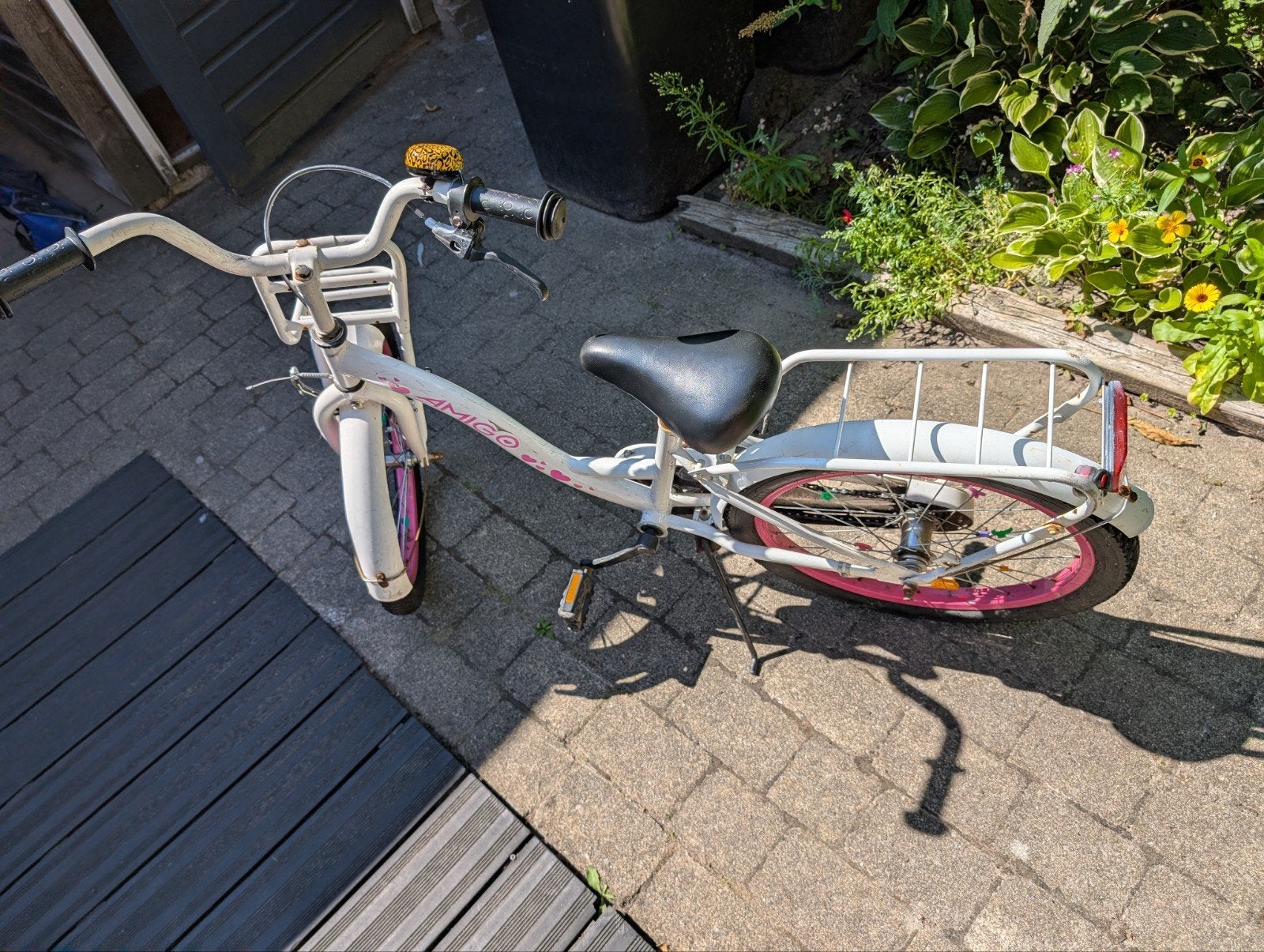 Meisjes fiets, 20 inch, Fietsen en Brommers, Ophalen, Terugtraprem, Gebruikt, Handrem