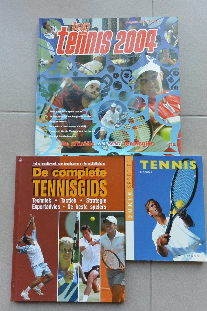 Tennis. 3 boeken., Ophalen of Verzenden, Zo goed als nieuw, Balsport
