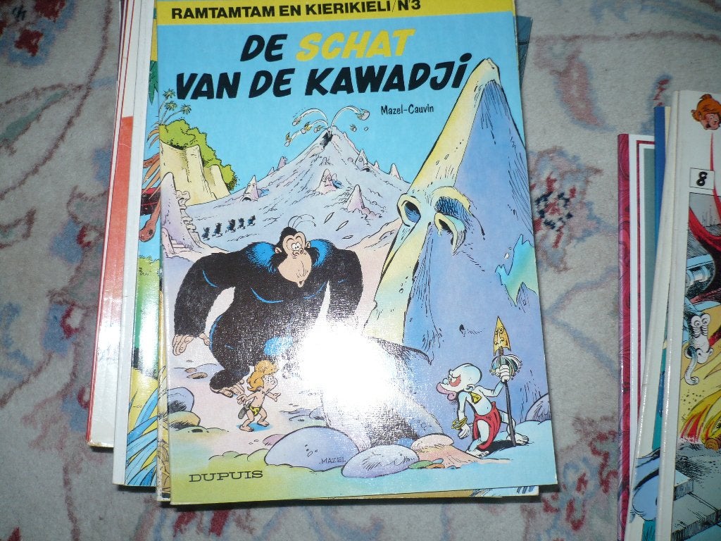 3 ramtamtam en kierikieli, Gelezen, Mazal en cauvin, Ophalen of Verzenden, Meerdere stripboeken