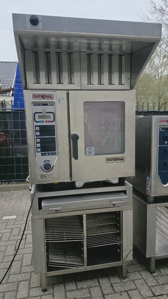 SPOED!! Uitstekende Combisteamer met onderstel en afzuigkap, Overige merken, 60 cm of meer, Ophalen of Verzenden, Zo goed als nieuw