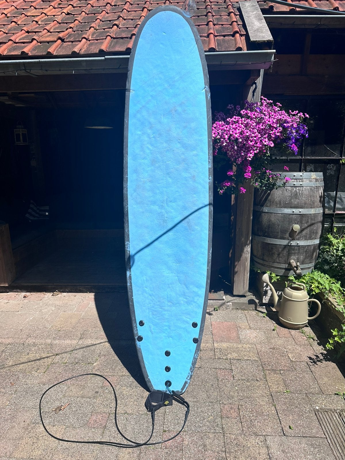 Softtop surfplank 8.0, Watersport en Boten, Golfsurfen, Ophalen, Gebruikt, Longboard, Met koord