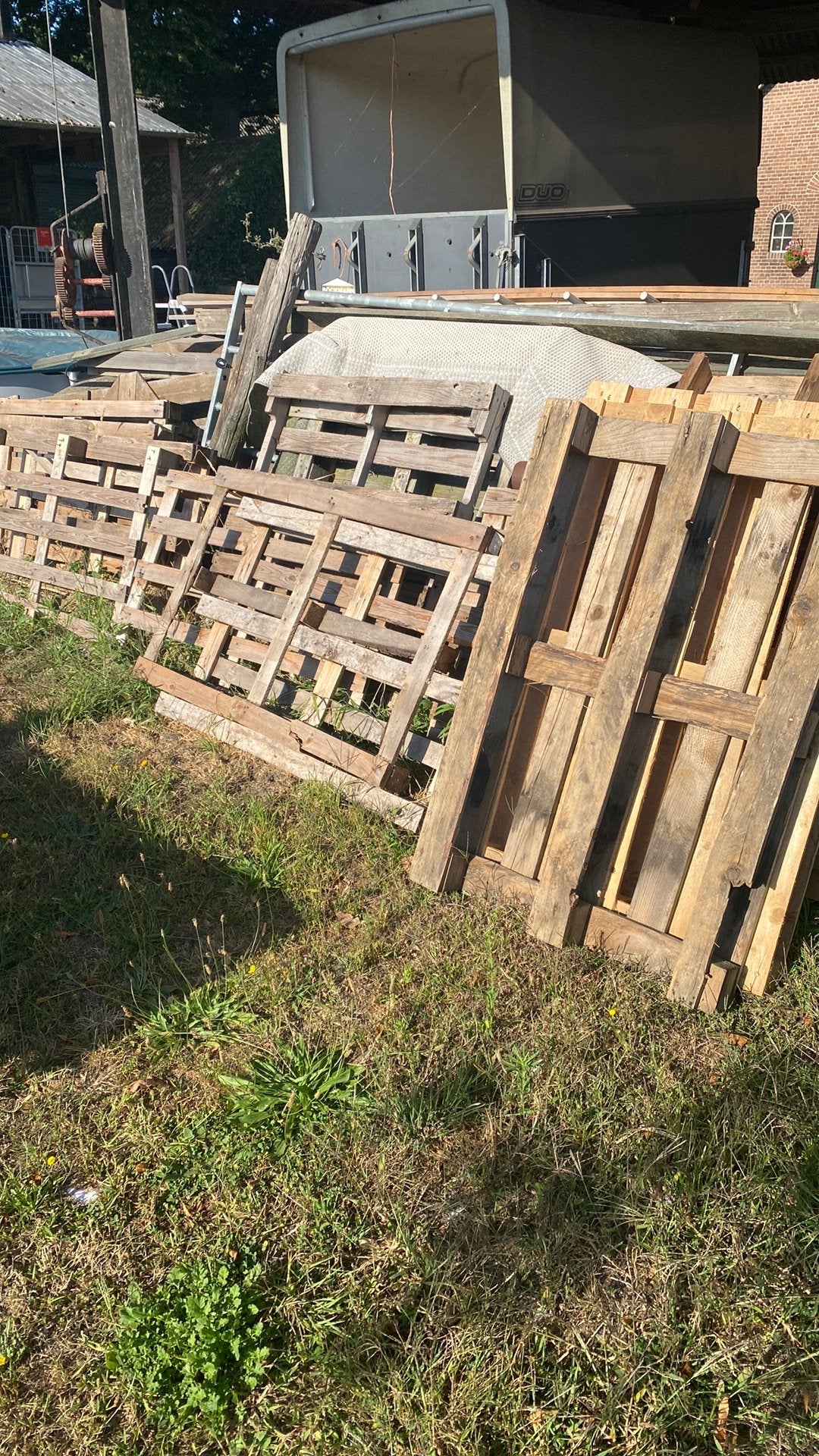 Pallets voor brandhout, Doe-het-zelf en Verbouw, Hout en Planken, Ophalen, Gebruikt, Pallet, Minder dan 200 cm