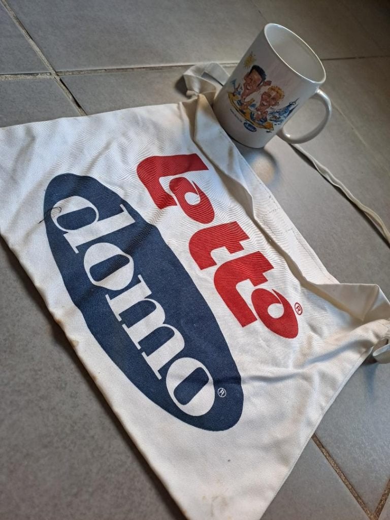 Set Lotto Domo musette + mok, Sport en Fitness, Wielrennen, Verzenden, Zo goed als nieuw, Overige typen