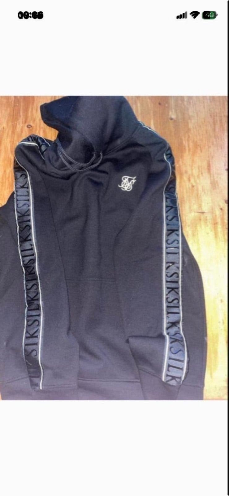 SikSilk hoodie zwart maat M, Ophalen of Verzenden, Zo goed als nieuw, Maat 48/50 (M), Zwart