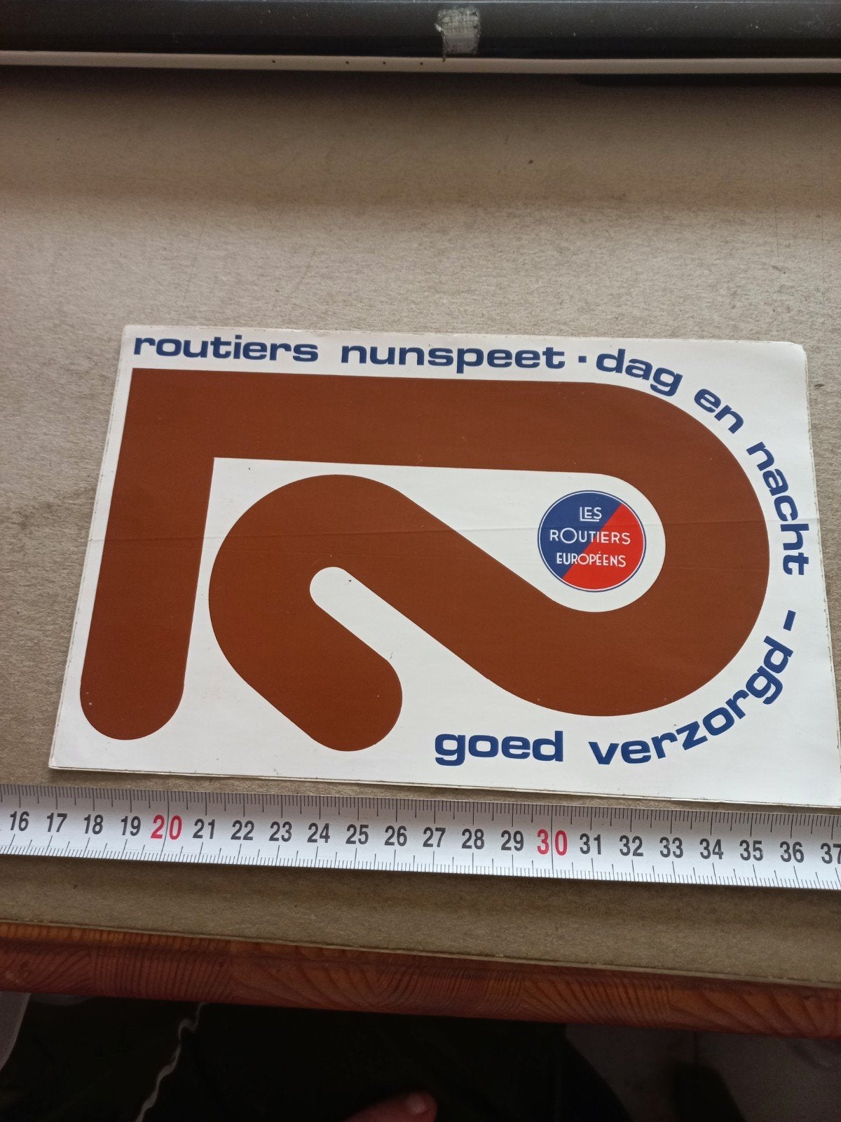Routiers Nunspeet wegrestaurant, Verzamelen, Stickers, Ophalen of Verzenden, Zo goed als nieuw