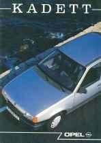 Opel Kadett D, E of Cabrio brochure/auto folder '79 - 93, Ophalen of Verzenden, Zo goed als nieuw, Opel