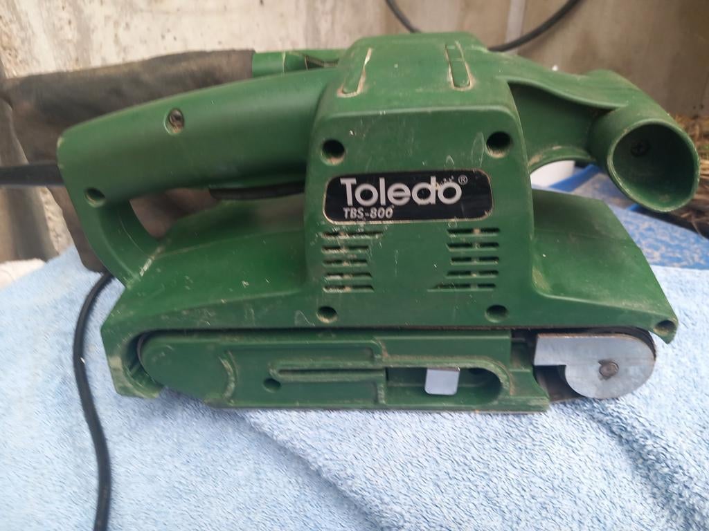 Toledo Bandschuurmachine TBS-800 - 800W, Ophalen of Verzenden, Gebruikt, 600 tot 1200 watt, Bandschuurmachine