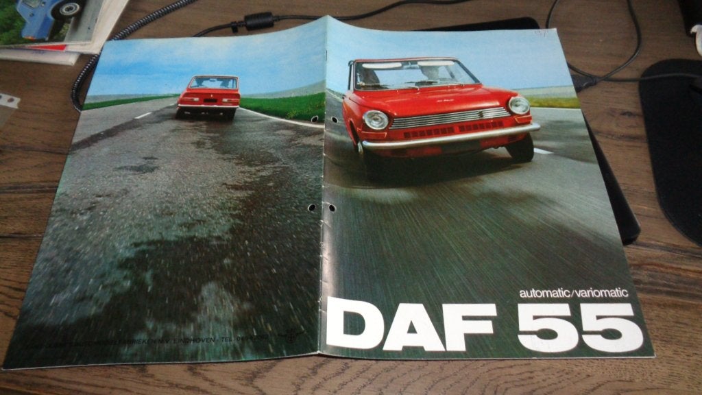 Folder DAF 55 Automatic/Variomatic  ,  9-1968, Verzenden, Zo goed als nieuw, Overige merken