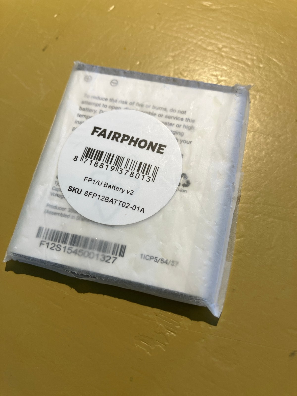 Fairphone FP1/U Batterij v2 - Nieuw in verpakking, Ophalen of Verzenden, Nieuw, Universeel