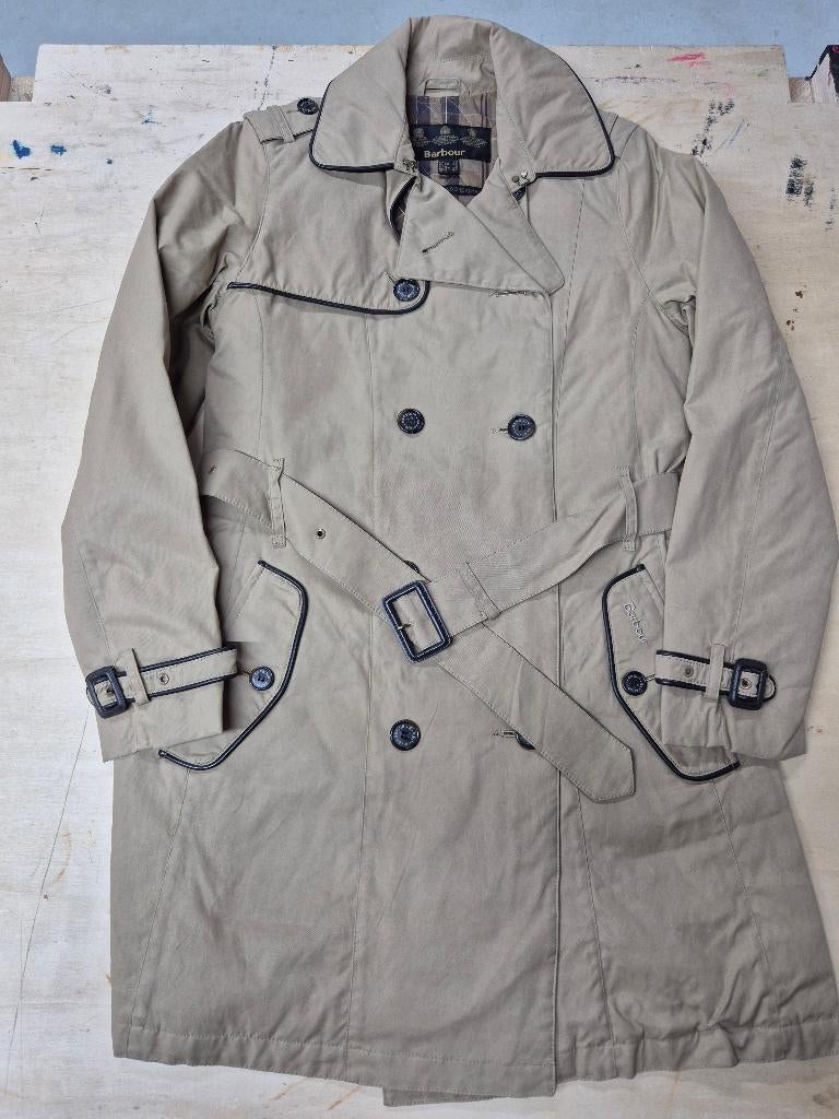 Barbour dames Trenchcoat 'London Trench' maat 36, Barbour, Overige kleuren, Ophalen of Verzenden, Maat 36 (S)