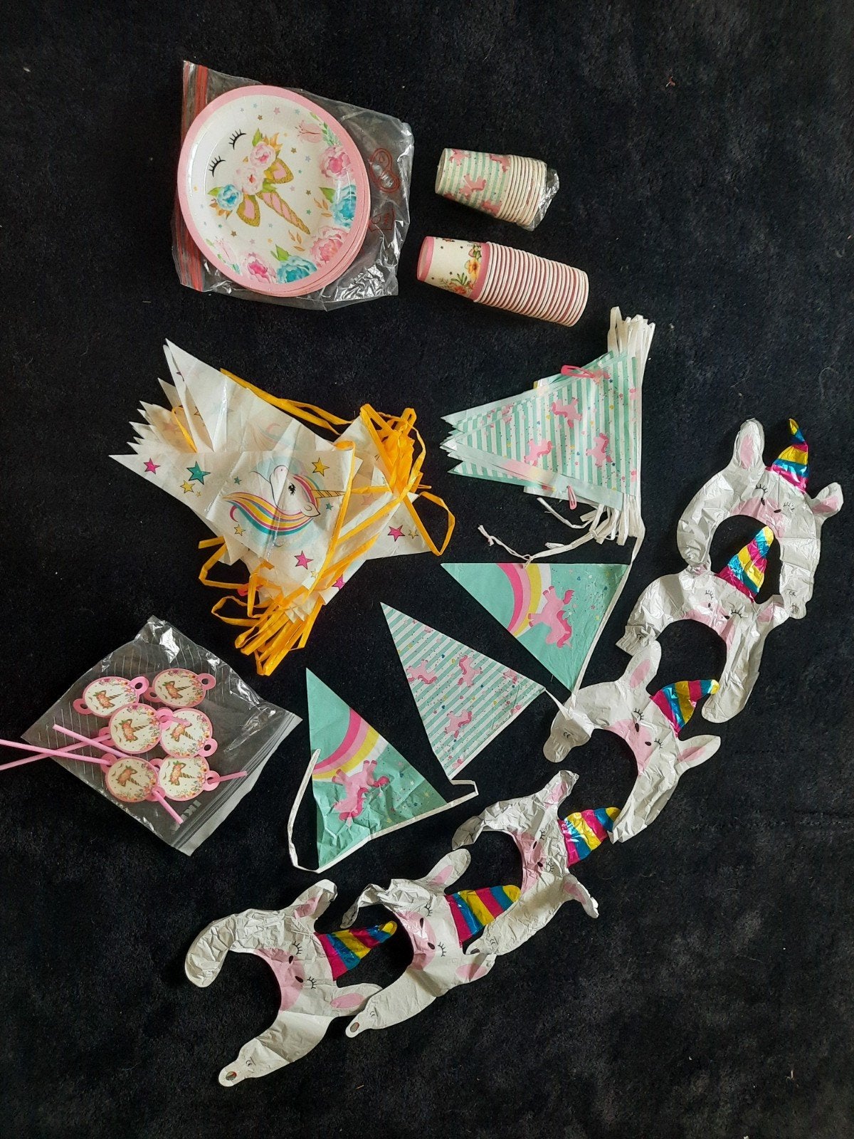 Versiering unicorn feestje, Ophalen, Versiering, Verjaardag
