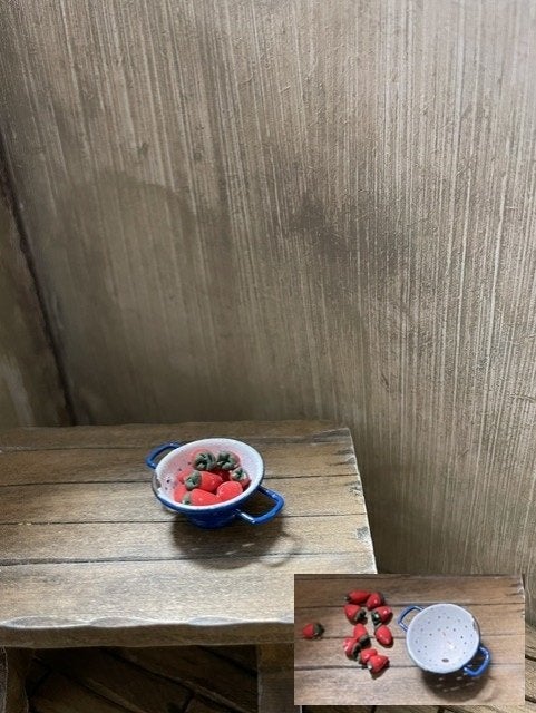 poppenhuis vergiet met aardbeien, Ophalen of Verzenden, Nieuw, Poppenhuis