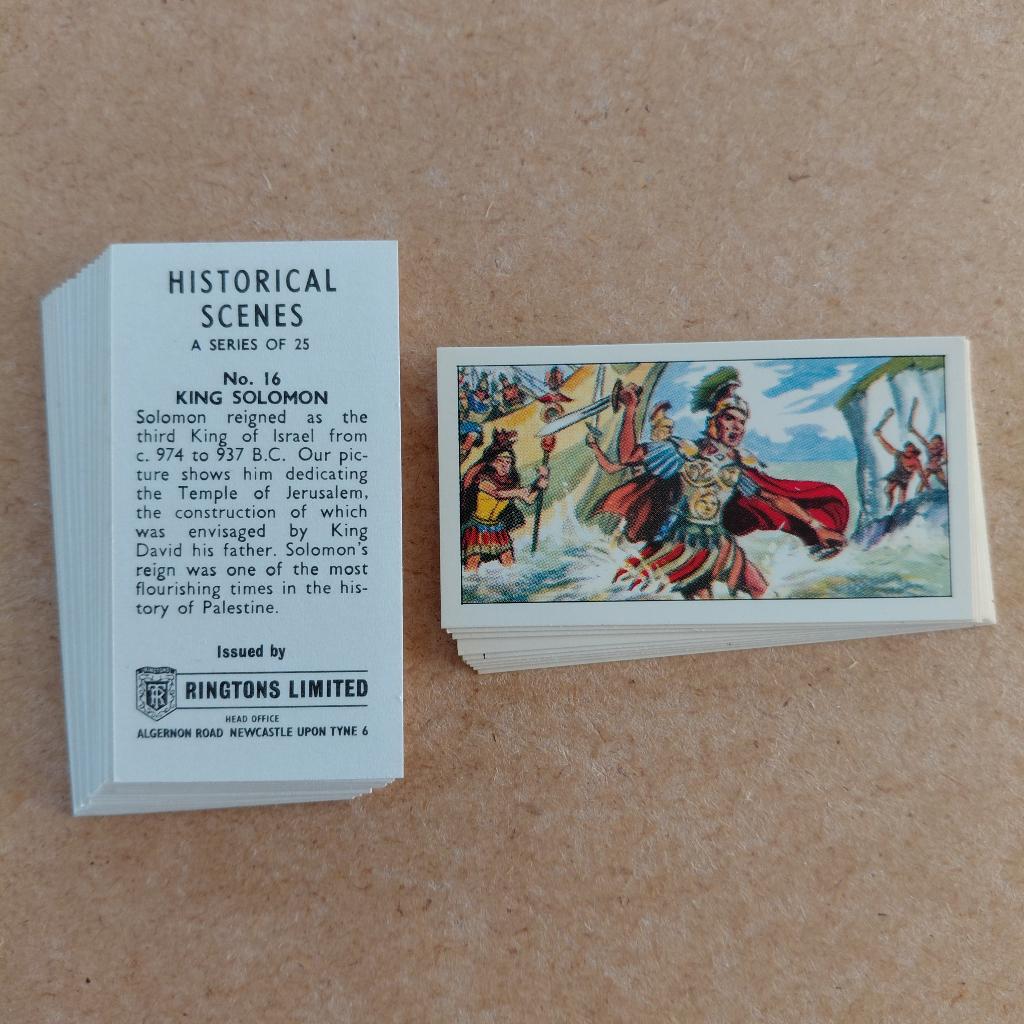 Historical Scenes complete set 25 tea cards Ringtons Tea, Ophalen, Zo goed als nieuw