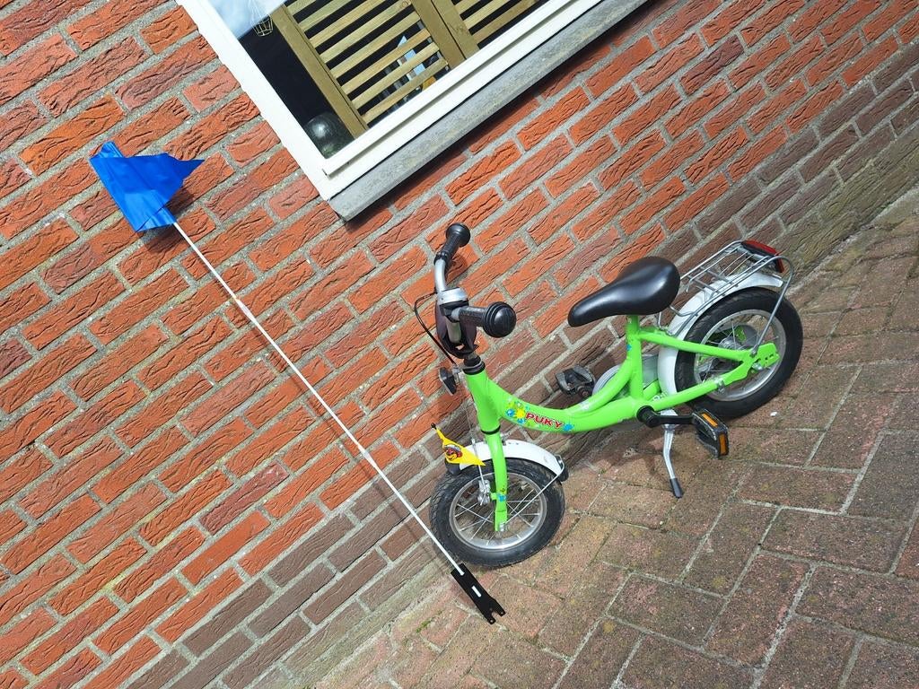 Loekie fietsje - Groen kinderfietsje, Ophalen, Zo goed als nieuw, Minder dan 16 inch, Loekie
