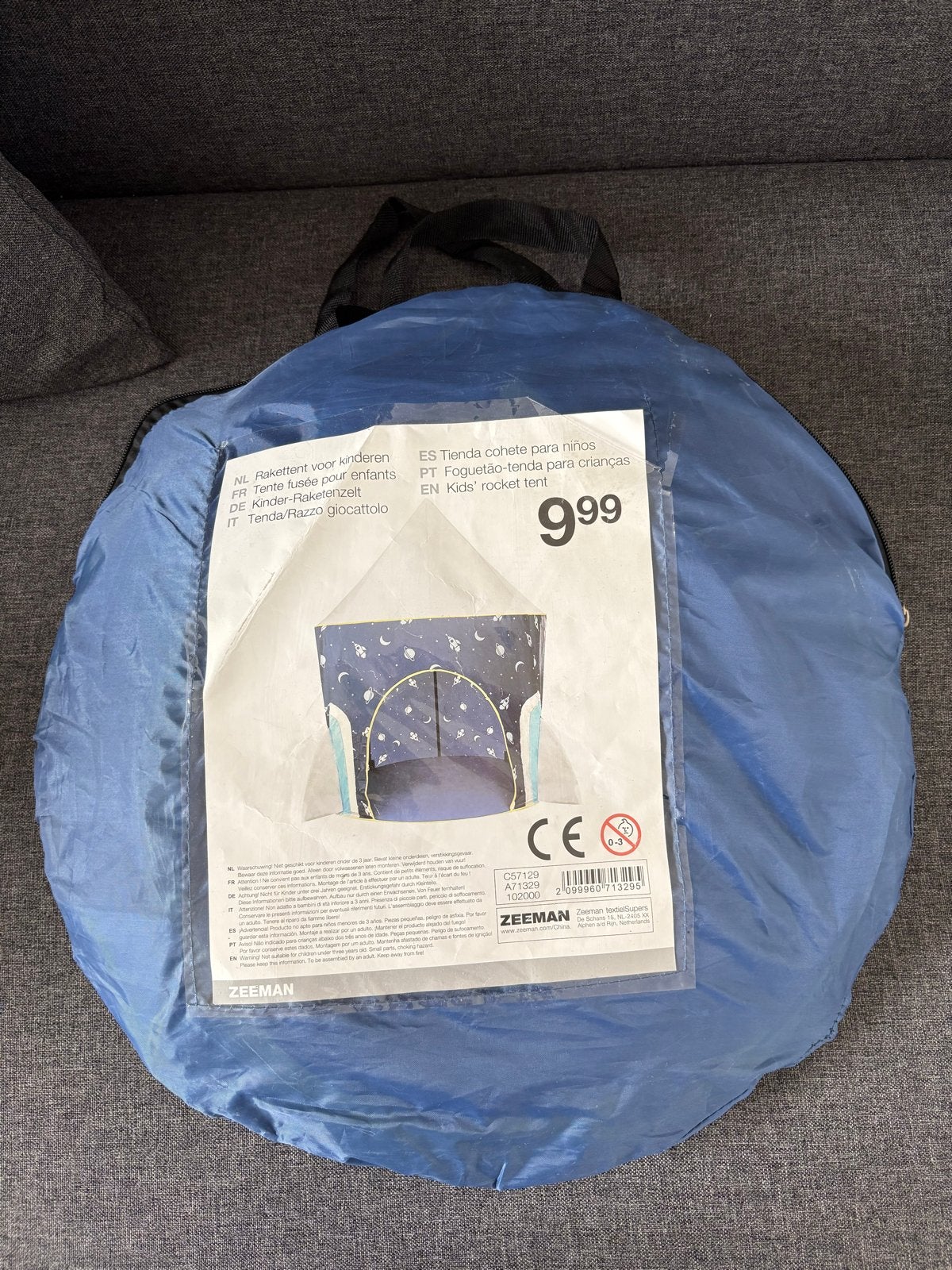 Zeeman Kids' Rocket Tent - Speeltent voor Kinderen, Kinderen en Baby's, Ophalen, Gebruikt, Jongen of Meisje