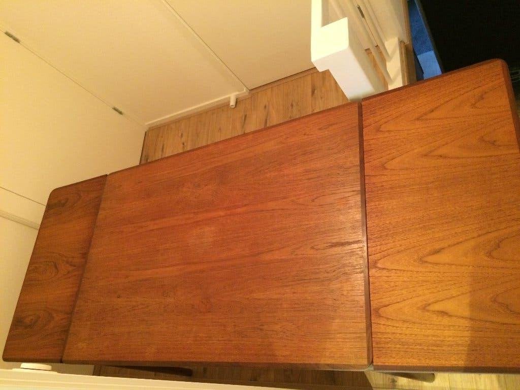 Eettafel tafel  Pastoe Webe hout teak vintage uitschuifbaar, Ophalen