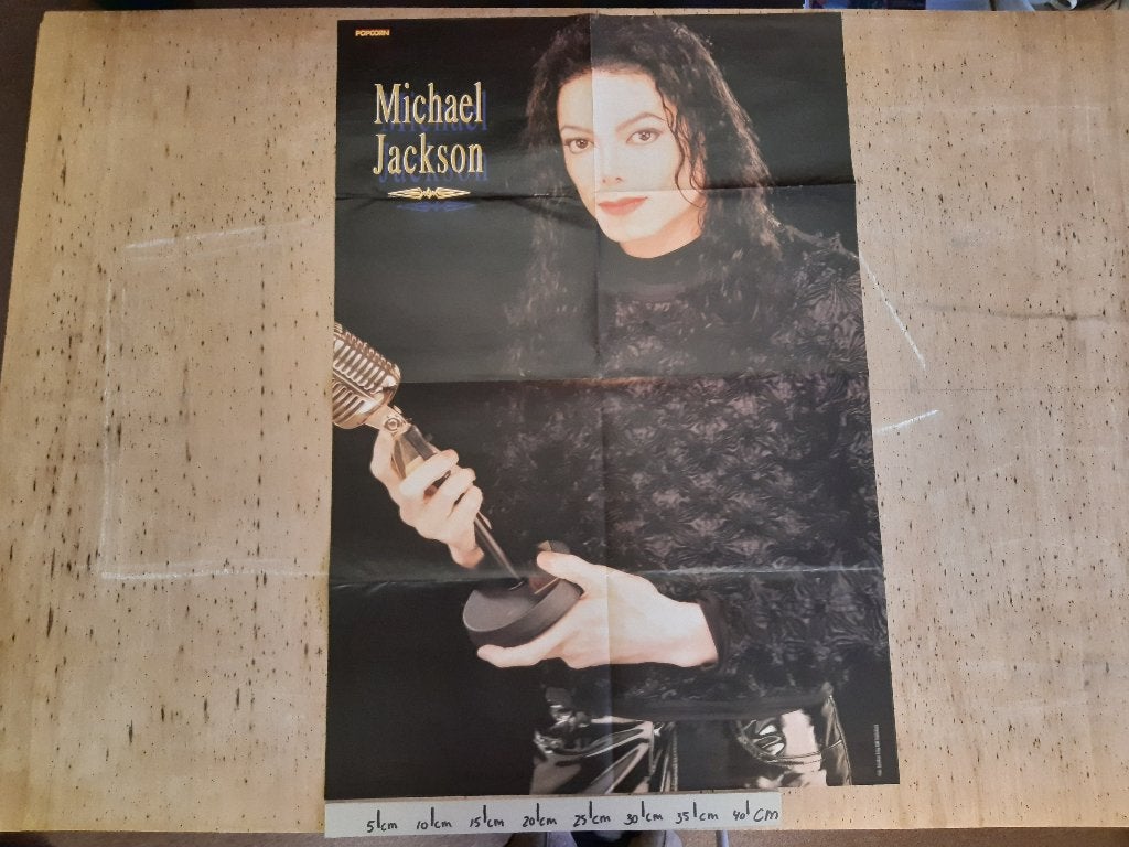 Poster Michael Jackson Popcorn Maat A1 55x81 cm Batman, Rechthoekig Staand, Ophalen of Verzenden, Zo goed als nieuw, A1 t/m A3