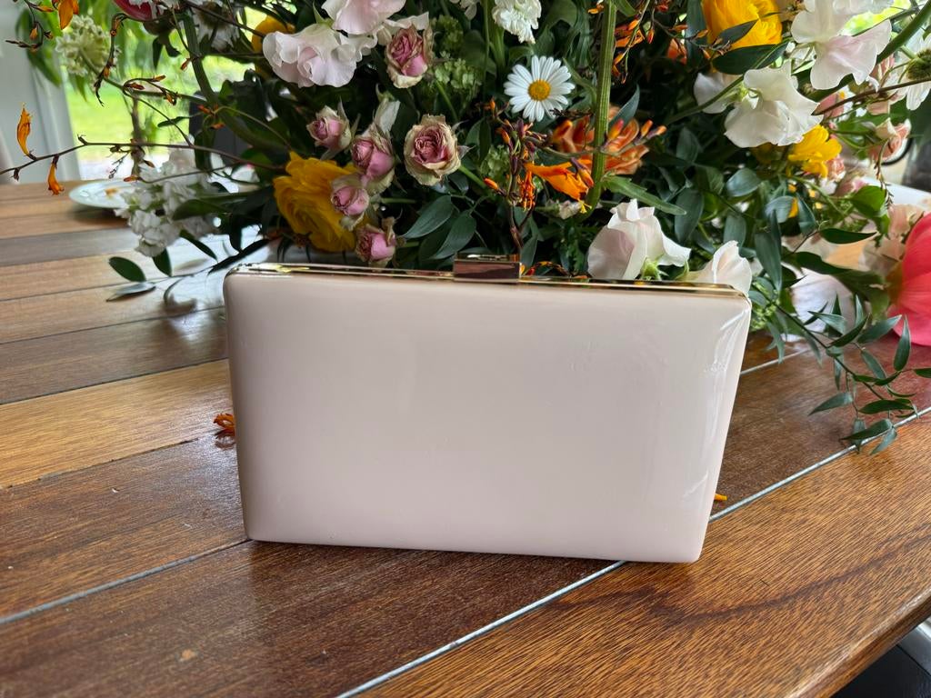Clutch Dune London   - Zo goed als nieuw, Ophalen of Verzenden, Zo goed als nieuw, Beige, Avondtasje
