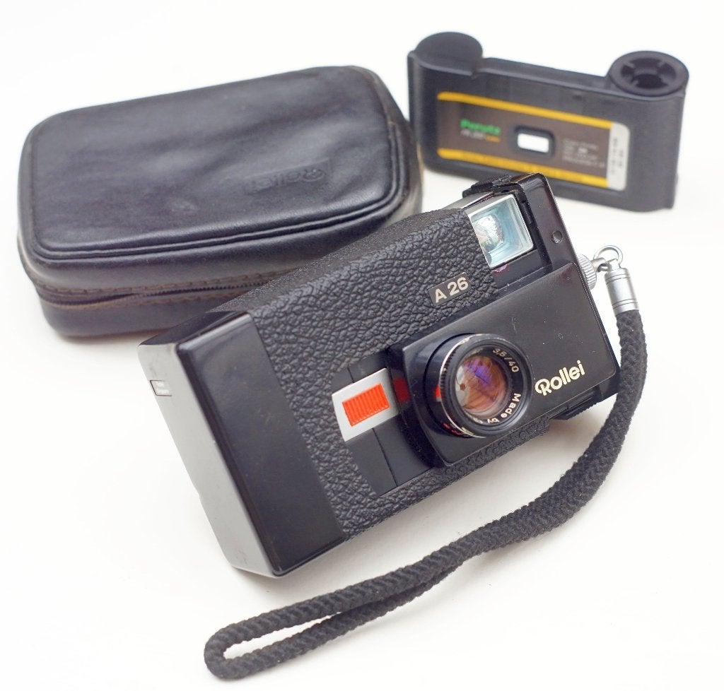 Rollei A26 (Singapore) (1972-1976) beste "126" cass. camera, Ophalen of Verzenden, Gebruikt, Compact, Overige Merken