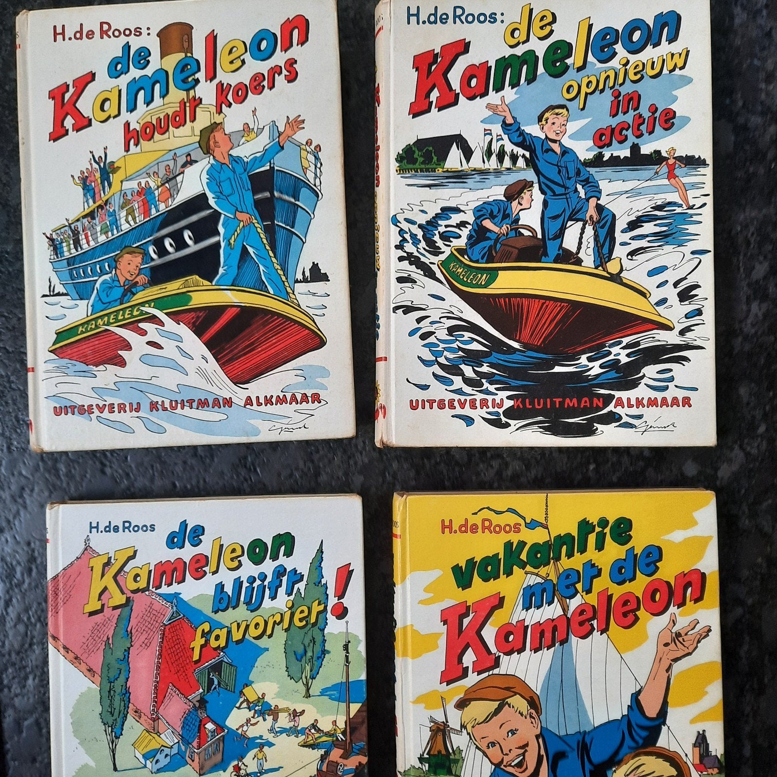 De Kameleon boeken - H. de Roos (4 stuks), Boeken, Ophalen, Gelezen, H. de Roos, Fictie algemeen