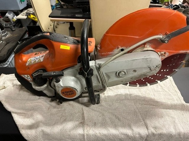 Stihl Motorslijper TS 420, Ophalen, Stihl, Gebruikt, 70 mm of meer