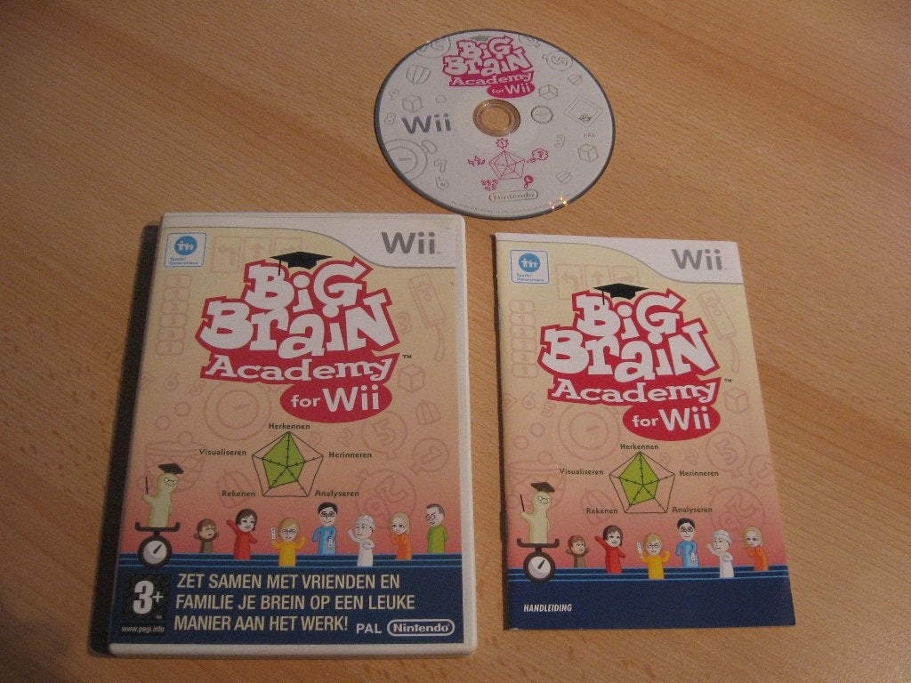 Wii spel: Big Brain Academy for wii, Spelcomputers en Games, Games | Nintendo Wii, Puzzel en Educatief, 1 speler, Ophalen of Verzenden