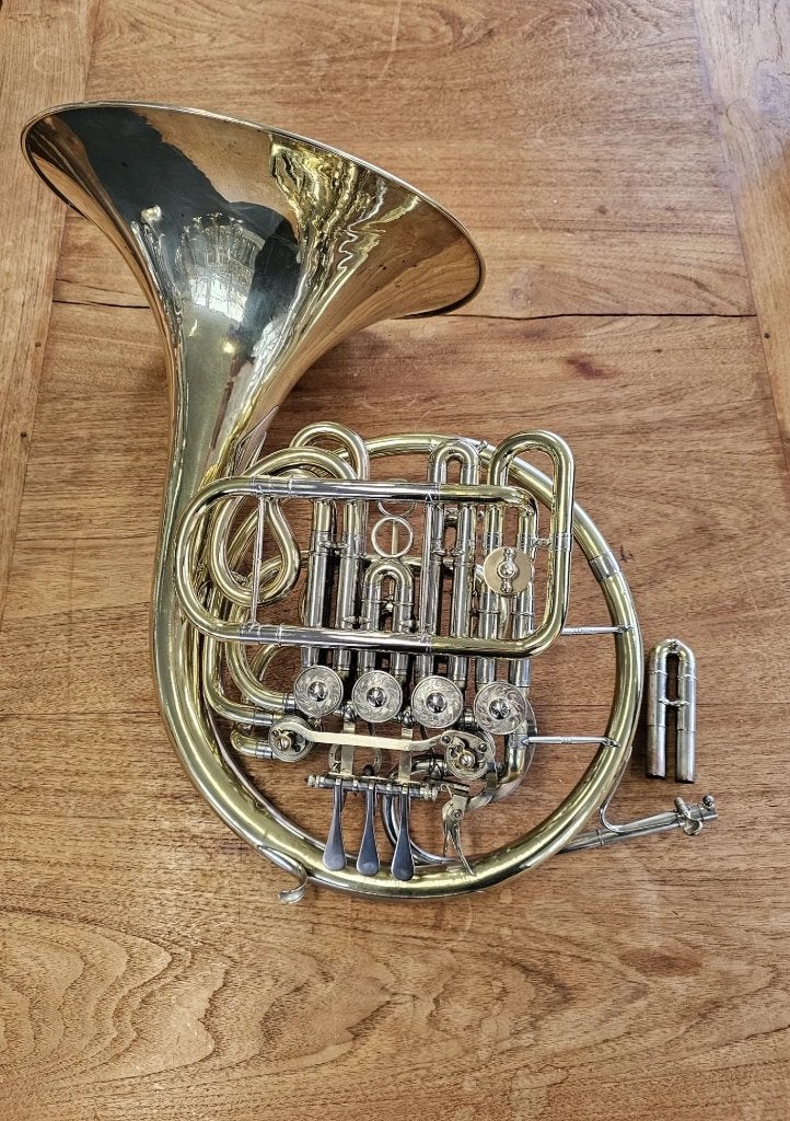 Gebr. Alexander Mainz  107 Bb / high F / low F French Hoorn, Muziek en Instrumenten, Blaasinstrumenten | Hoorns, Ophalen, Gebruikt