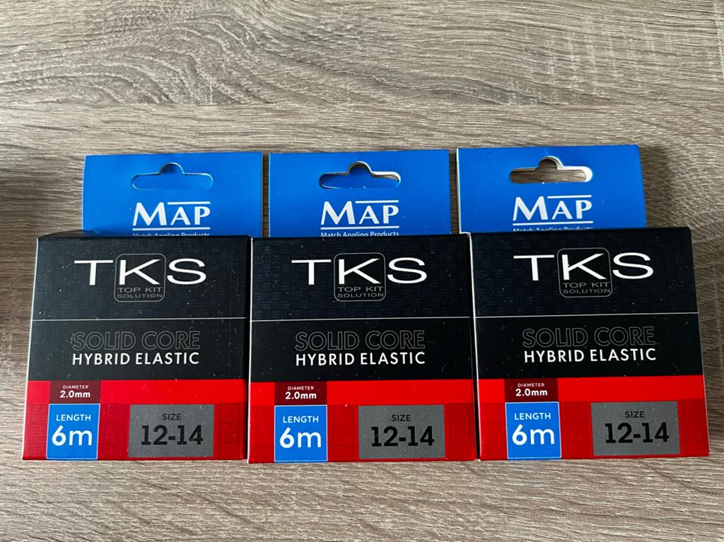 3x TKS Solid Core Hybrid Elastic 2.0mm (12-14) - Nieuw!, Ophalen of Verzenden, Nieuw, Vislijn