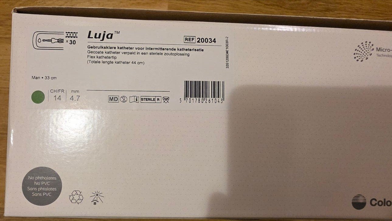 coloplast luja ch14 catheter, Ophalen of Verzenden, Nieuw