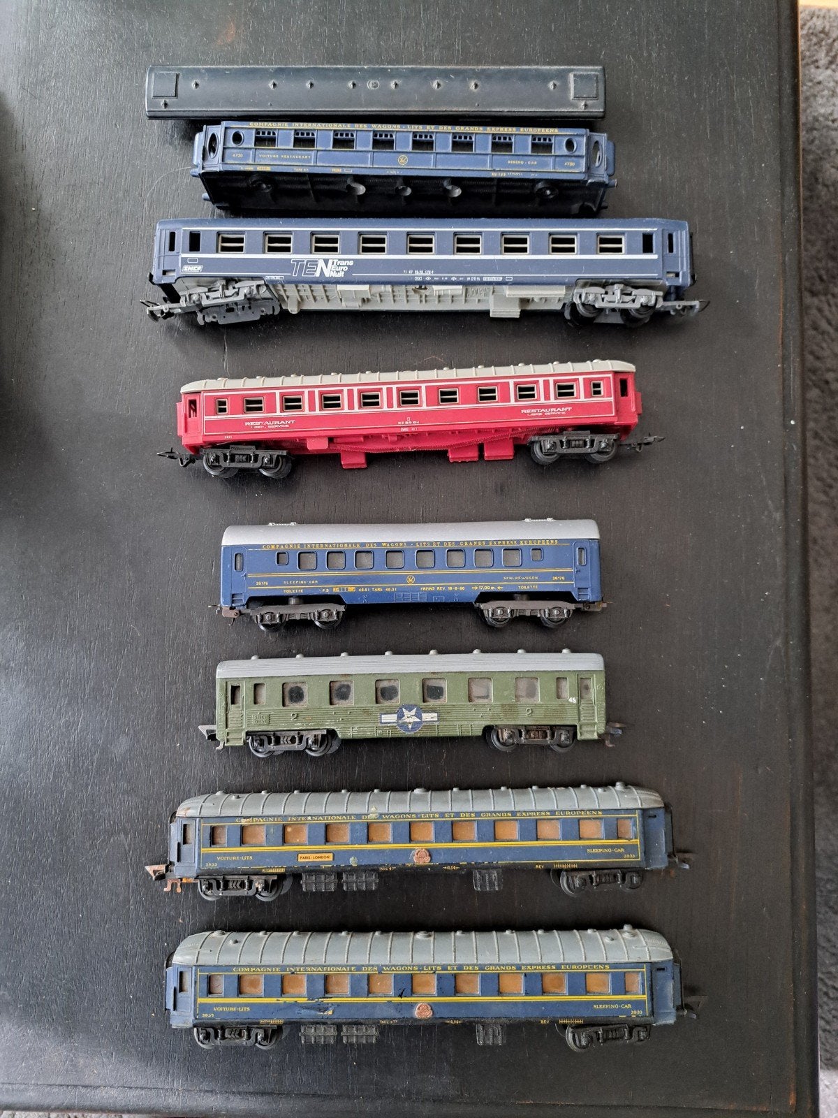 6 wagons lima, jouef, Gebruikt, Gelijkstroom, Jouef, Wagon