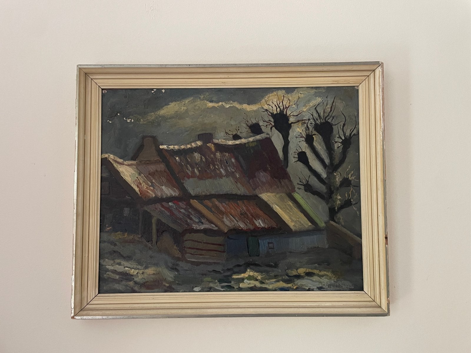 Van Apeldoorn Larense school, Antiek en Kunst, Ophalen, Doek, Impressionistisch, Olieverf