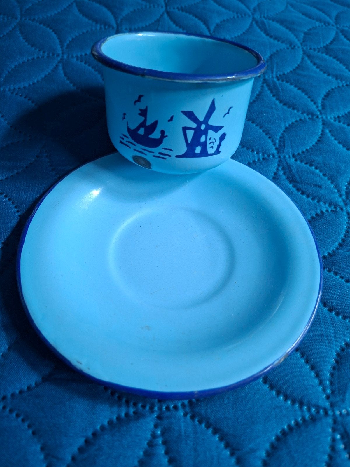 Emaille bekers, Ophalen of Verzenden