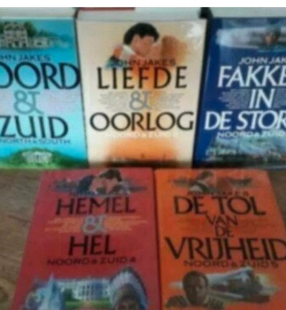 John Jakes Noord & Zuid serie - 5 boeken, Boeken, Ophalen, John Jakes, Nieuw, Nederland