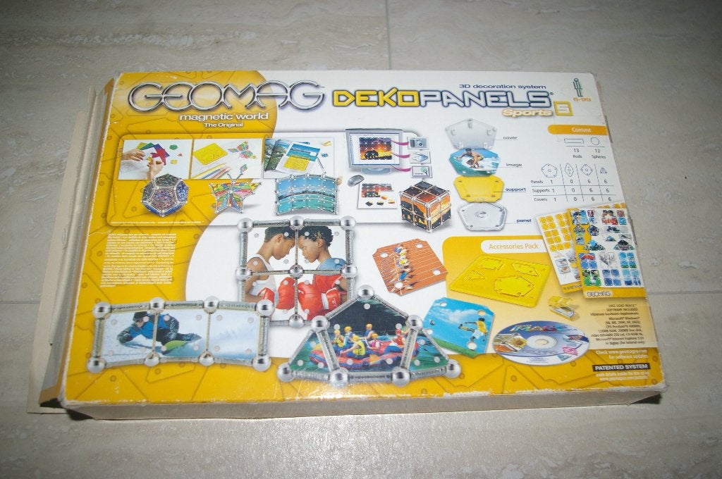 GEOMAS magnetic world The Original 3D decoration system, Ophalen of Verzenden, Zo goed als nieuw, Bouwen