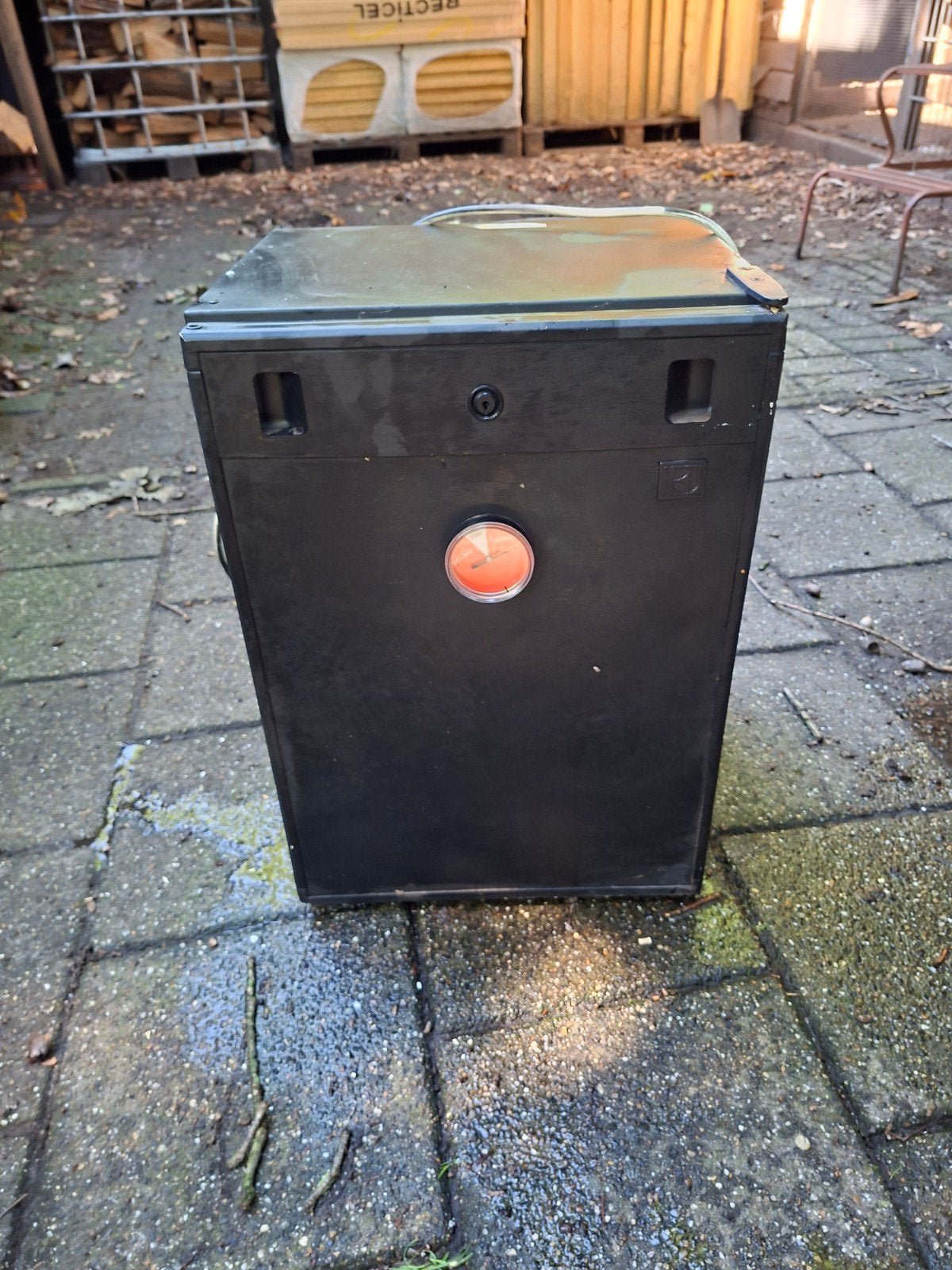 Kleine Electrolux koelkast voor de camping, Ophalen