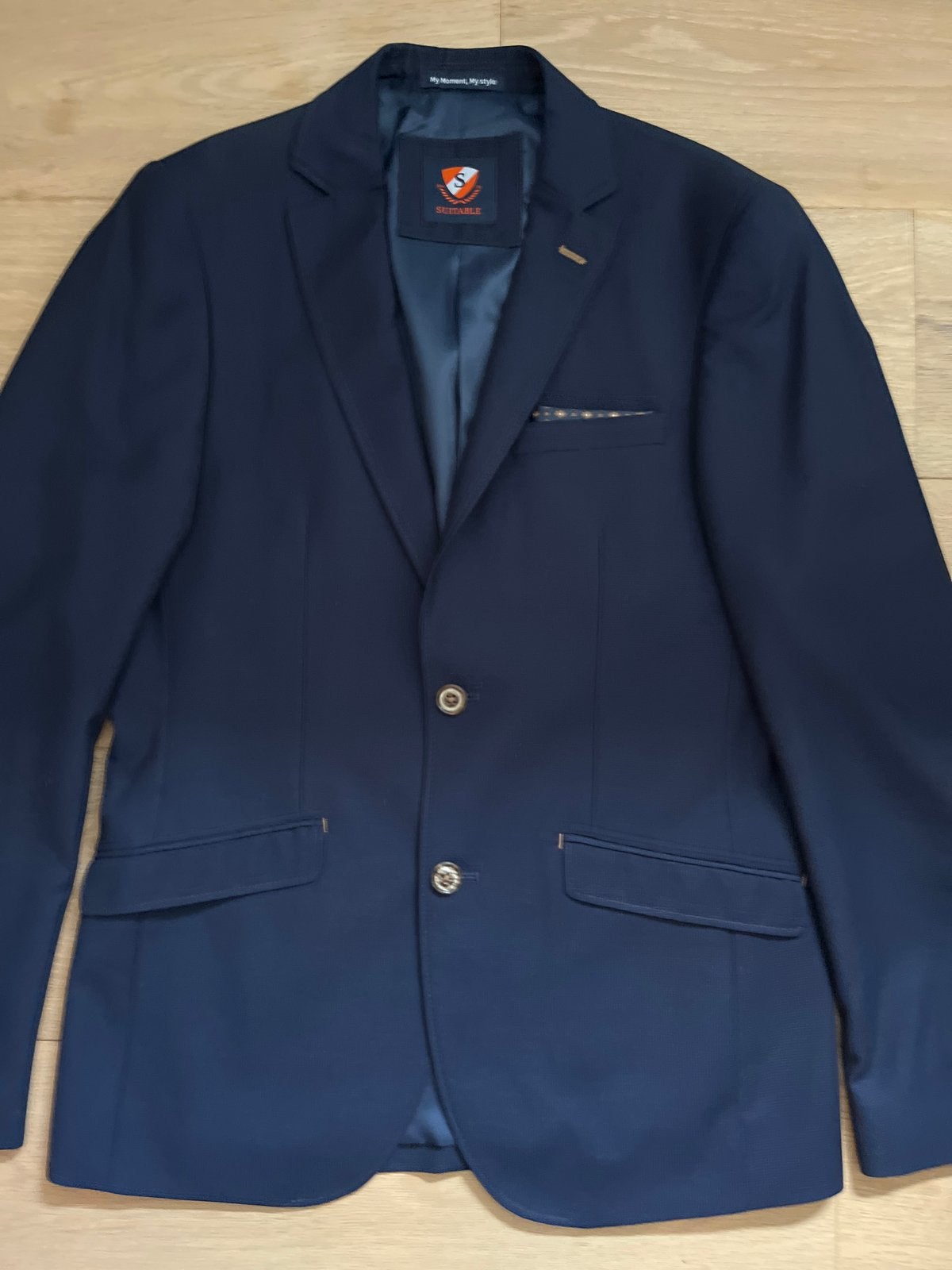 Nieuwe Suitable blazer, maat 48, blauw met details, Ophalen of Verzenden, Nieuw, Maat 48/50 (M), Blauw