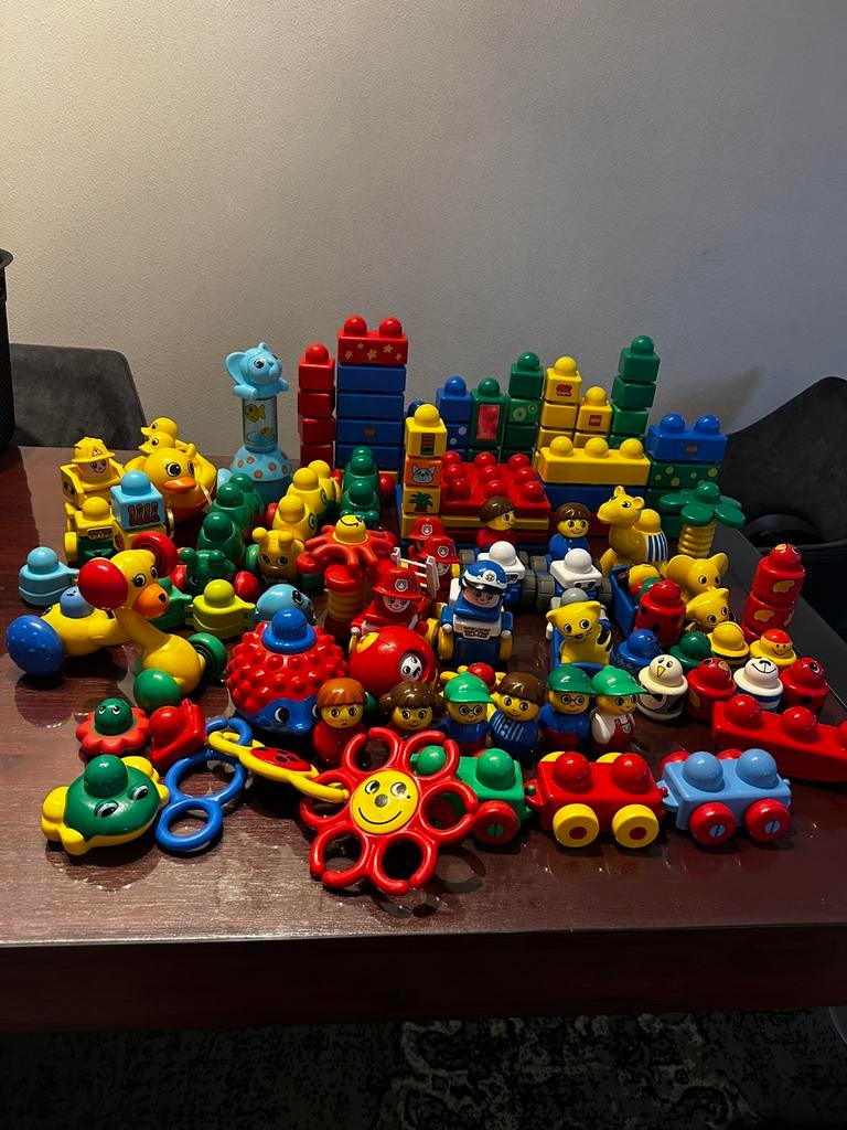 Mega set DUPLO PRIMO vintage en modern, Kinderen en Baby's, Ophalen of Verzenden, Gebruikt, Overige merken