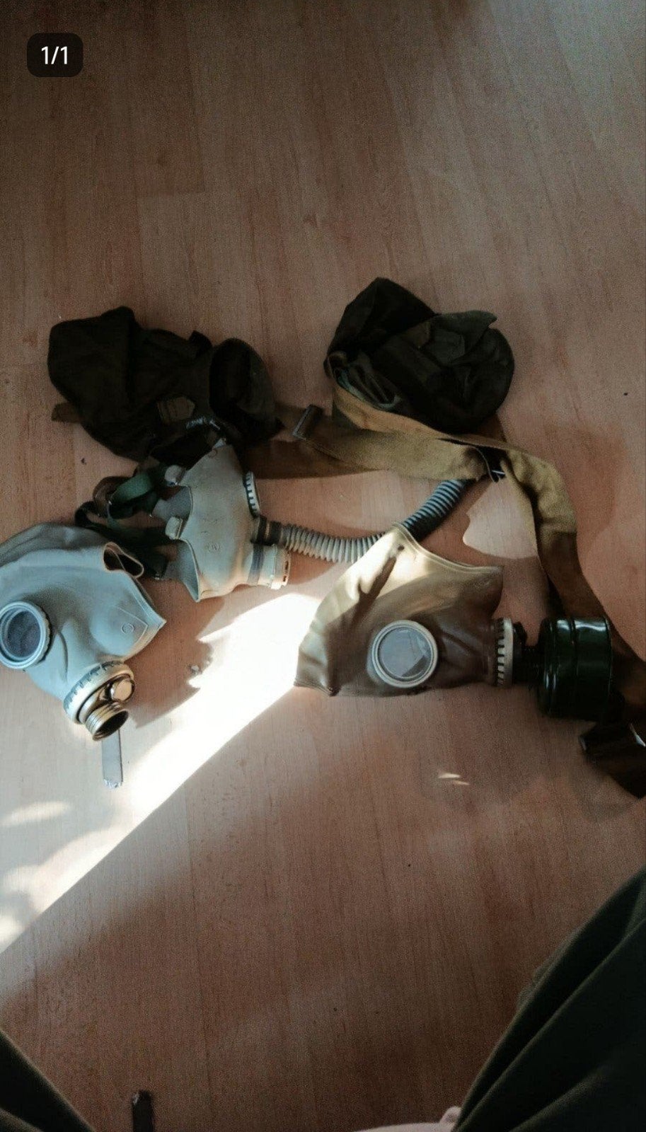 diverse gasmaskers, Ophalen of Verzenden