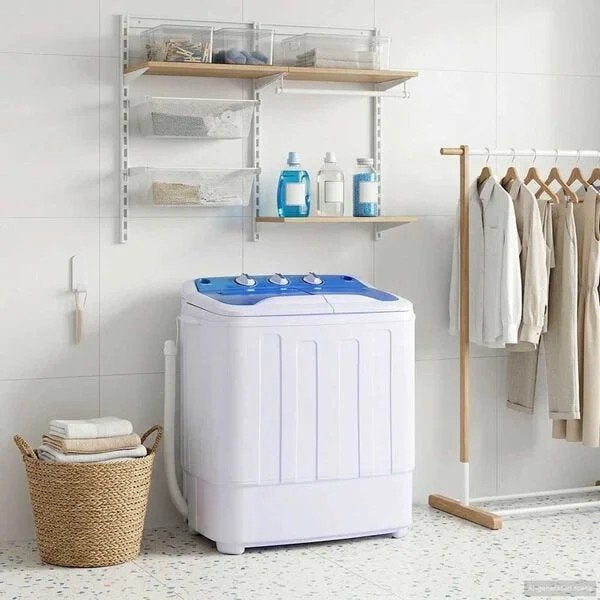 Compacte Mini Wasmachine - Ideaal voor Kleine, Witgoed en Apparatuur, Ophalen, Minder dan 1200 toeren, Minder dan 85 cm, Minder dan 4 kg