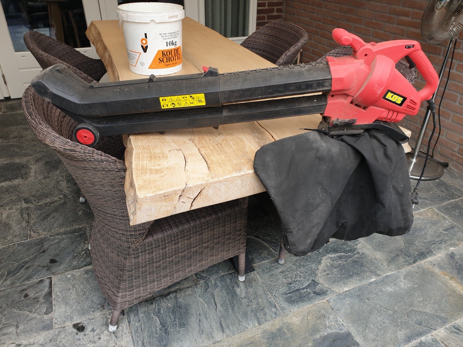 Bladblazer  kos, Tuin en Terras, Bladblazers, Ophalen, Gebruikt, Elektrisch