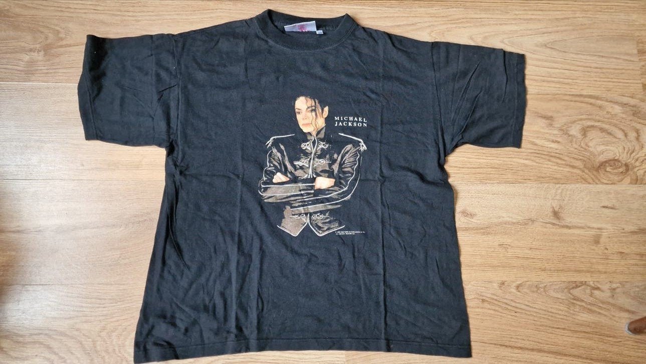 Officieel Michael Jackson T-shirt - Zwart - Maat M/L?, Verzenden, Kleding