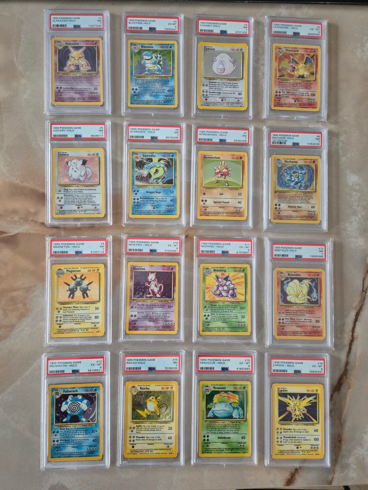 Zeldzame PSA Graded Pokémon Kaarten Collectie (16 stuks), Ophalen of Verzenden, Gebruikt, Meerdere kaarten, Foil
