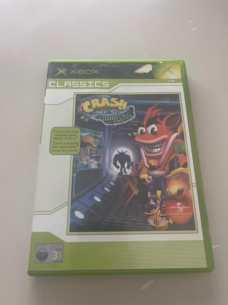 Crash Bandicoot The Wrath of Cortex Xbox Classics, Spelcomputers en Games, Games | Xbox Original, Gebruikt, 1 speler, Ophalen of Verzenden
